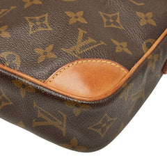ルイ ヴィトン モノグラム ダヌーブ 斜め掛け ショルダーバッグ M45266 ブラウン PVC レザー レディース LOUIS VUITTON 【中古】