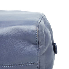 ロエベ アナグラム ハンドバッグ ブルー レザー レディース LOEWE 【中古】