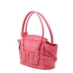 ボッテガヴェネタ マキシイントレチャート アルコ ハンドバッグ ショルダーバッグ 2WAY ピンク レザー レディース BOTTEGAVENETA 【中古】