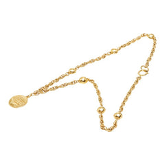 シャネル ココマーク チェーン ペンダント ネックレス ゴールド メッキ GP レディース CHANEL 【中古】