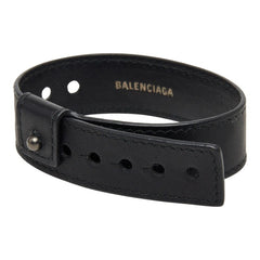 バレンシアガ PARTY パーティー ブレスレット ブラック レザー メンズ BALENCIAGA 【中古】