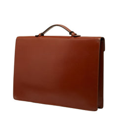 ロエベ アナグラム ディプロマティコ ブリーフケース ビジネスバッグ ブラウン レザー メンズ LOEWE 【中古】