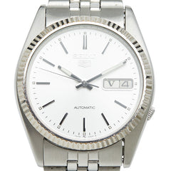 セイコー セイコー5 SEIKO5 腕時計 7009-3110 自動巻き シルバー文字盤 ステンレススチール メンズ SEIKO 【中古】