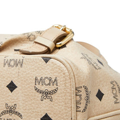 エム シー エム ヴィセトス ハンドバッグ ショルダーバッグ 2WAY ベージュ レザー レディース MCM 【中古】