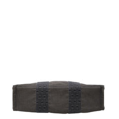 エルメス エールライン トートPM トートバッグ ハンドバッグ グレー キャンバス レディース HERMES 【中古】