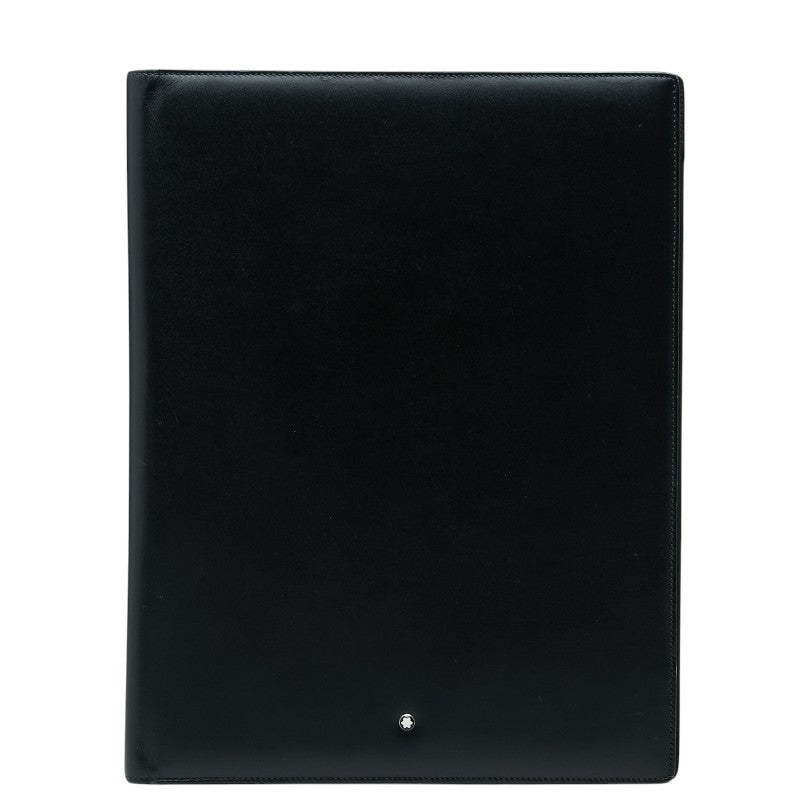モンブラン マイスターシュテュック ノートパッドホルダー ノートカバー ブラック レザー メンズ MONTBLANC 【中古】