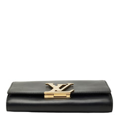 ルイ ヴィトン ポシェット ルイーズMM チェーン ショルダーバッグ M94335 ブラック レザー レディース LOUIS VUITTON 【中古】