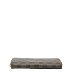 ルイ ヴィトン ダミエ ジッピーウォレット ラウンドファスナー 長財布 N60015 ブラウン PVC レザー レディース LOUIS VUITTON 【中古】