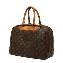 ルイ ヴィトン モノグラム ドーヴィル ハンドバッグ M47270 ブラウン PVC レザー レディース LOUIS VUITTON 【中古】