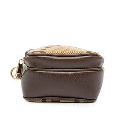 グッチ ジャンボGG ハンドバッグ ショルダーバッグ 2WAY 696072 ベージュ ブラウン キャンバス レザー レディース GUCCI 中古