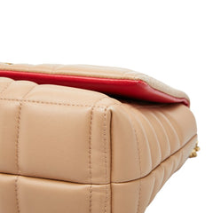 バーバリー ローラ サッチェル ハンドバッグ チェーン ショルダーバッグ ベージュ レザー レディース BURBERRY 【中古】