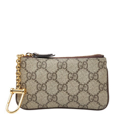 グッチ オフィディア GGスプリーム コインケース 小銭入れ 772321 ベージュ ブラウン PVC レザー レディース GUCCI 【中古】
