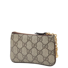 グッチ オフィディア GGスプリーム コインケース 小銭入れ 772321 ベージュ ブラウン PVC レザー レディース GUCCI 【中古】