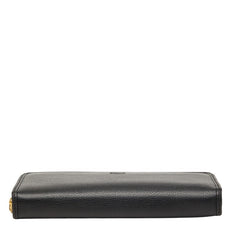 ロエベ アナグラム 長財布 ロングウォレット ブラック レザー レディース LOEWE 【中古】