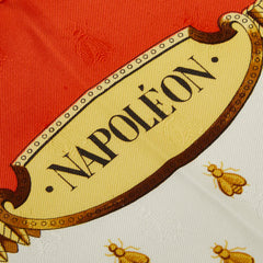 エルメス カレ90 NAPOLEON ナポレオン スカーフ レッド マルチカラー レディース HERMES 【中古】