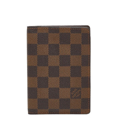 ルイ ヴィトン ダミエ クーヴェルテュール パスポール パスポートケース N60189 ブラウン PVC レザー レディース LOUIS VUITTON 【中古】
