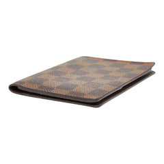 ルイ ヴィトン ダミエ クーヴェルテュール パスポール パスポートケース N60189 ブラウン PVC レザー レディース LOUIS VUITTON 【中古】