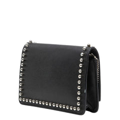 フェンディ カーリト スタッズ チェーンウォレット ショルダーバッグ 8M0346 ブラック マルチカラー レザー ファー レディース FENDI 【中古】