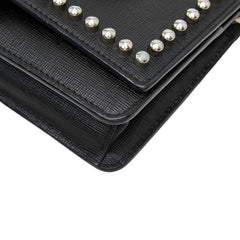 フェンディ カーリト スタッズ チェーンウォレット ショルダーバッグ 8M0346 ブラック マルチカラー レザー ファー レディース FENDI 【中古】