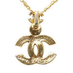 シャネル ココマーク グリポア デポーズ ネックレス ゴールド ブラック メッキ レディース CHANEL 【中古】