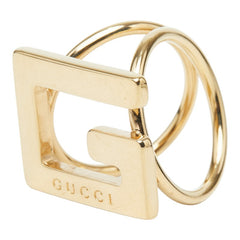 グッチ Gロゴ スカーフリング ゴールド メッキ レディース GUCCI 【中古】