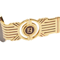 フェンディ サングラス SL7034 ブラウン プラスチック メタル レディース FENDI 【中古】