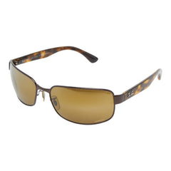 レイバン 偏光サングラス クロマンスレンズ RB3566 ブラウン プラスチック メンズ Ray-Ban 【中古】