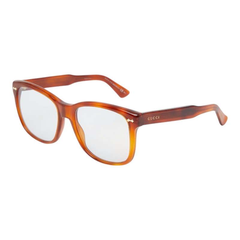 グッチ メガネ 伊達メガネ 眼鏡 GG1134/S ブラウン プラスチック メンズ GUCCI 【中古】