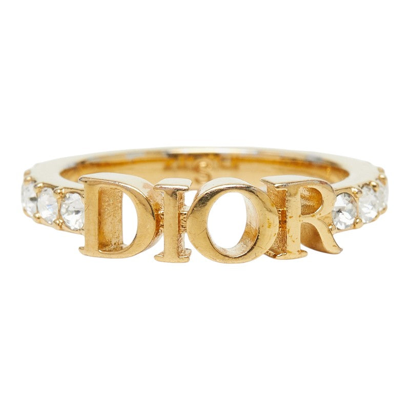 ディオール ディオレボリューション リング 指輪 サイズS ゴールド メッキ ラインストーン レディース Dior 【中古】