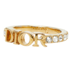 ディオール ディオレボリューション リング 指輪 サイズS ゴールド メッキ ラインストーン レディース Dior 【中古】