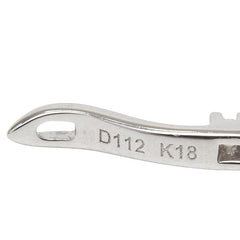 K18WG ホワイトゴールド ダイヤ1.12ct ピアス レディース 【中古】