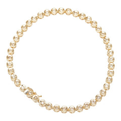 K18YG イエローゴールド ダイヤ1.00ct テニスブレスレット レディース 【中古】