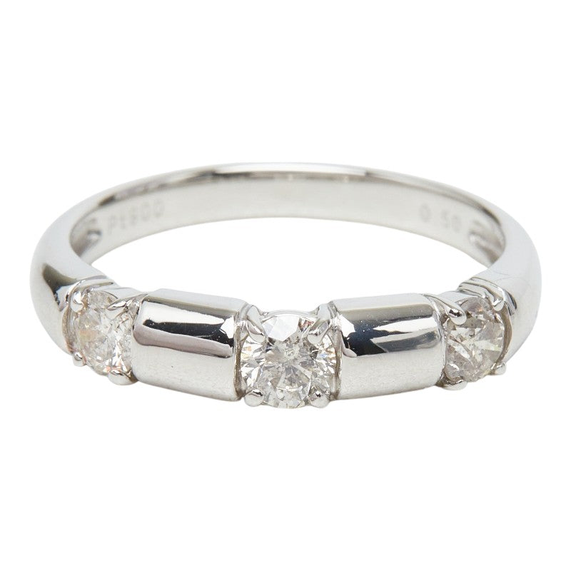 Pt900 プラチナ ダイヤ0.50ct リング 指輪 レディース 11号 【中古】