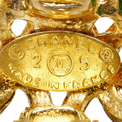 シャネル ココマーク グリポア イヤリング ゴールド メッキ ガラス レディース CHANEL 【中古】