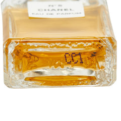 シャネル No.5 パフュームボトル ネックレス クリア ブラック ゴールド メッキ ファブリック レディース CHANEL 【中古】