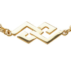 ジバンシー Gロゴ ロング チェーン ネックレス ステーション ゴールド メッキ レディース Givenchy 【中古】