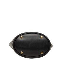 プラダ 三角ロゴプレート ハンドバッグ ショルダーバッグ 2WAY ブラック サフィアーノレザー レディース PRADA 【中古】