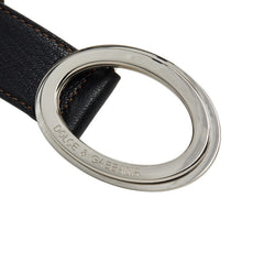 ドルチェアンドガッバーナ ベルト サイズ34 ブラック レザー メンズ DOLCE&GABBANA 【中古】