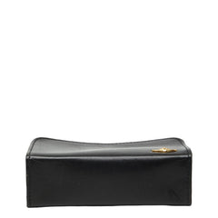 ヴィヴィアンウエストウッド VINTAGE WATER ORB マルチ ポーチ コスメ ブラック レザー レディース Vivienne Westwood 【中古】