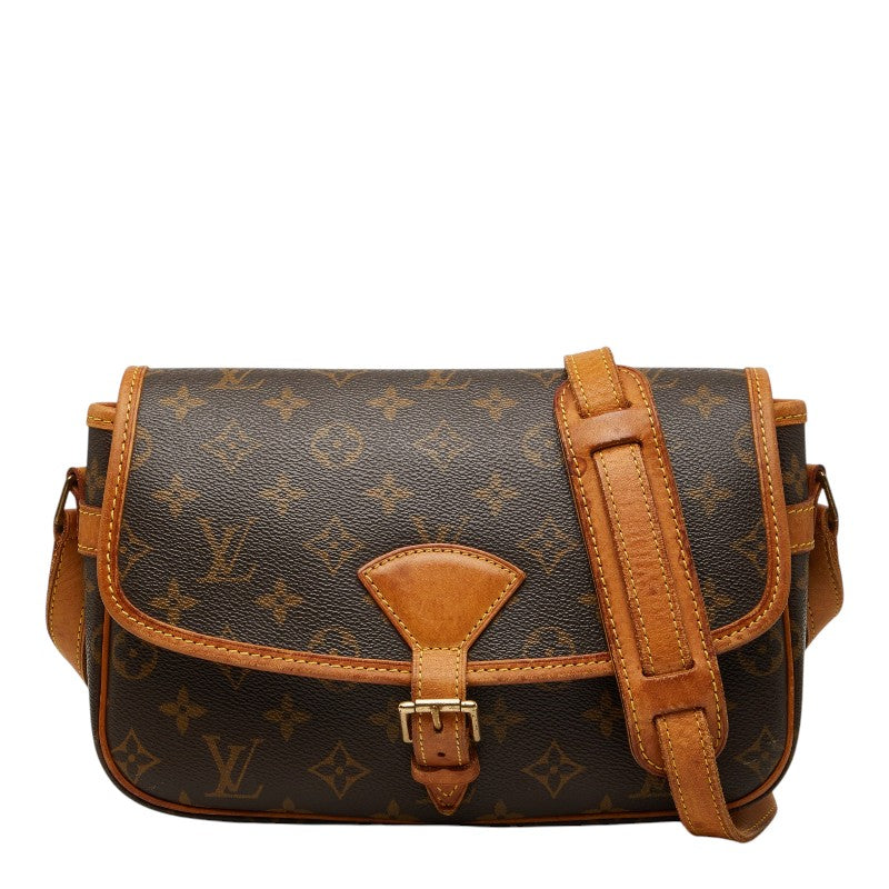ルイ ヴィトン モノグラム ソローニュ 斜め掛け ショルダーバッグ M42250 ブラウン PVC レザー レディース LOUIS VUITTON 【中古】