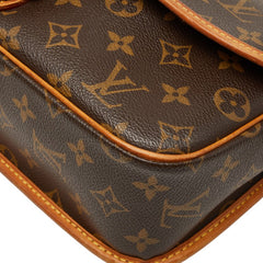 ルイ ヴィトン モノグラム ソローニュ 斜め掛け ショルダーバッグ M42250 ブラウン PVC レザー レディース LOUIS VUITTON 【中古】