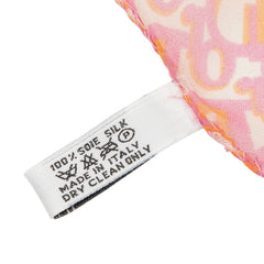 ディオール トロッター スカーフ ピンク系 シルク レディース Dior 【中古】