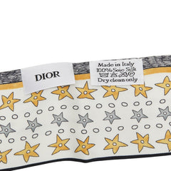 ディオール ミッツァ L'Etoile スカーフ ホワイト マルチカラー シルク レディース Dior 【中古】