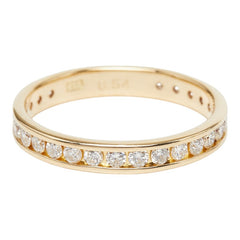K18YG イエローゴールド ダイヤ0.54ct エタニティリング リング 指輪 レディース 11.5号 【中古】