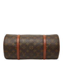 ルイ ヴィトン モノグラム パピヨン30 ハンドバッグ M51365 ブラウン PVC レザー レディース LOUIS VUITTON 【中古】