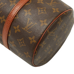 ルイ ヴィトン モノグラム パピヨン30 ハンドバッグ M51365 ブラウン PVC レザー レディース LOUIS VUITTON 【中古】