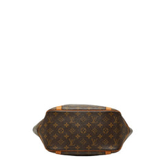 ルイ ヴィトン モノグラム サックショッピング トートバッグ ショルダーバッグ M51108 ブラウン PVC レザー レディース LOUIS VUITTON 【中古】