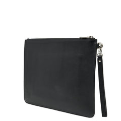 ジバンシー ロゴ クラッチバッグ セカンドバッグ ブラック レザー レディース Givenchy 【中古】