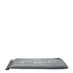 ジバンシー ロゴ クラッチバッグ セカンドバッグ ブラック レザー レディース Givenchy 【中古】