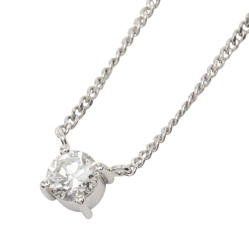 Pt850 プラチナ PM ピーエム ダイヤ0.39ct プチネックレス ペンダント ネックレス レディース 【中古】